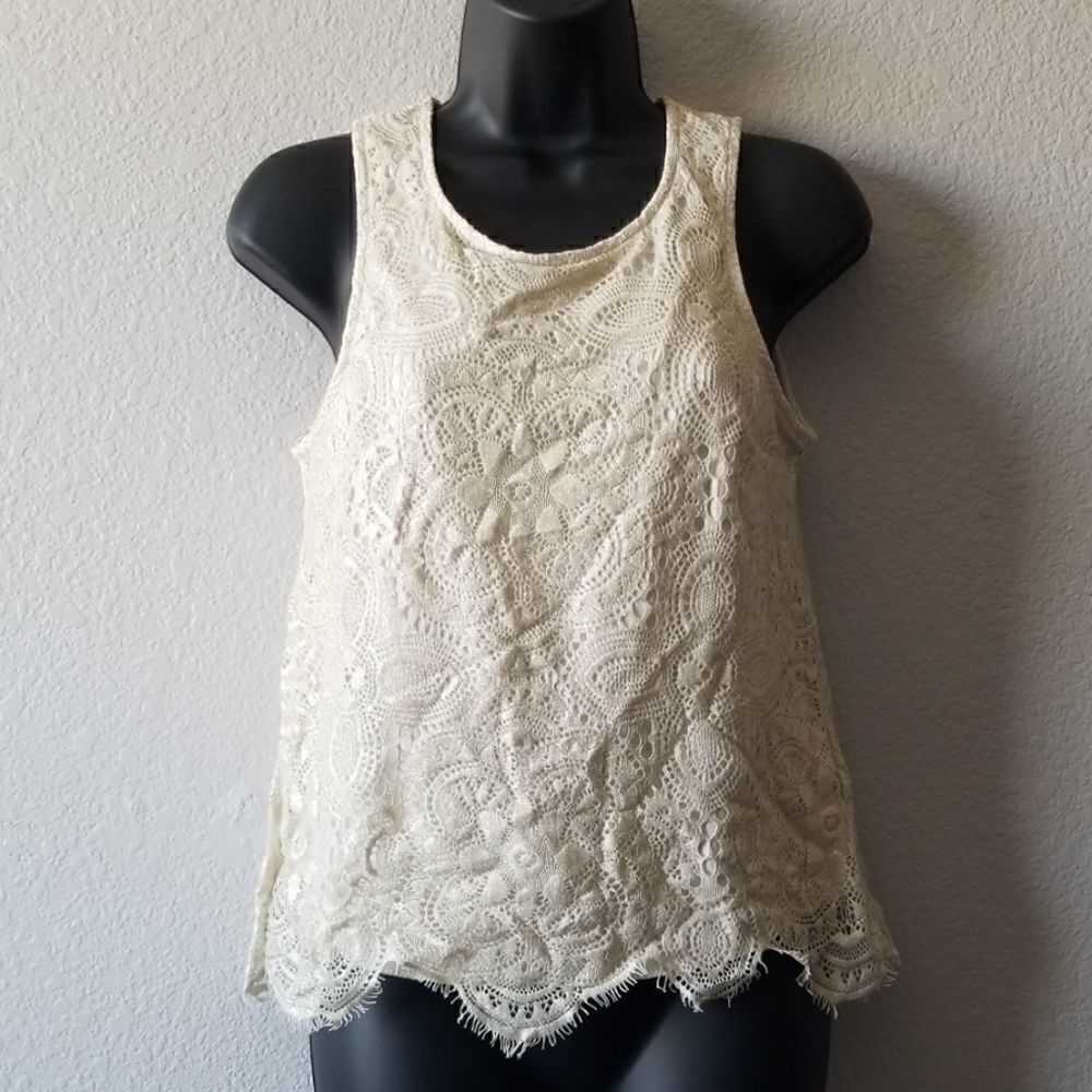 Three Pink Hearts Champagne/Gold Tank Top